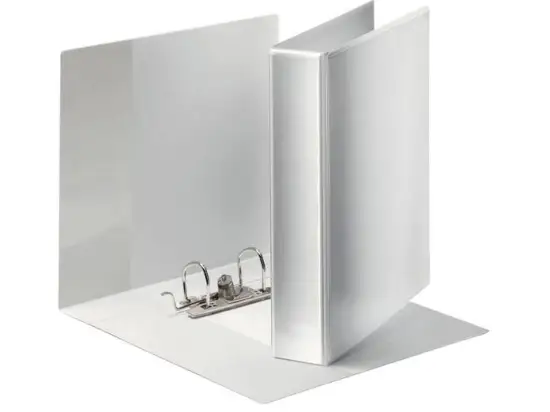 Ordner Esselte 19176 Panorama A4, 63mm, Papier/Folie, 3 Außen- und Innentaschen, ohne Rückenschild, weiß