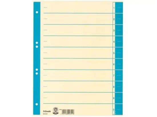Trennblatt Esselte 621020 A4 hellblau, Pack 100 Stk