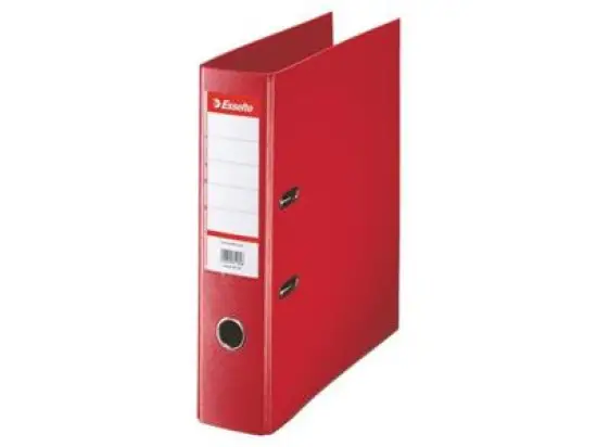 Ordner Esselte 811330 No.1 A4, 75mm, Pappe/PP-Folie, Wechselfenster, rot, Pack 10 Stk