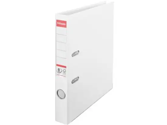 Ordner Esselte 811400 No.1 A4, 75mm, Pappe/PP-Folie, Wechselfenster, weiß, Pack 10 Stk