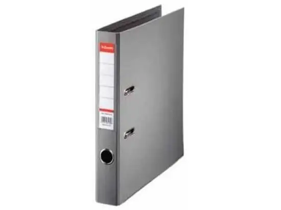 Ordner Esselte 811480 No.1 A4, 75mm, Pappe/PP-Folie, Wechselfenster, grau, Pack 10 Stk