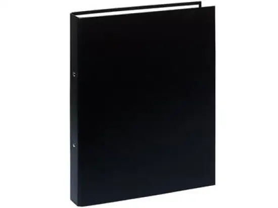 Ringbuch Exacompta 54371E A4, 2 Ringe Ø 30 mm, Karton/PP-Folie, O-Ring-Mechanik, schwarz