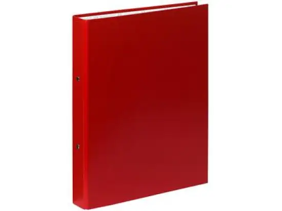 Ringbuch Exacompta 54375E A4, 2 Ringe Ø 30 mm, Karton/PP-Folie, O-Ring-Mechanik, rot