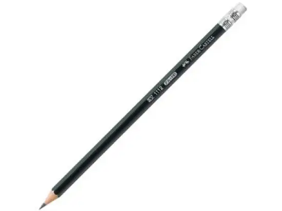 Bleistift Faber-Castell 111200 1111 HB, mit Gummitip