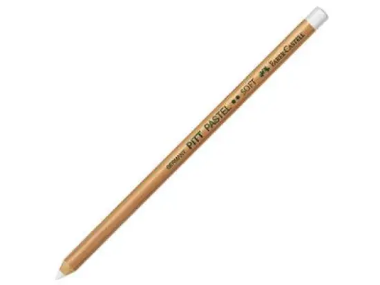 Farbstift Faber-Castell 112111 Pitt Pastel Soft weiß, Pack 6 Stk