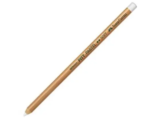 Farbstift Faber-Castell 112201 Pitt Pastel weiß medium, Pack 6 Stk