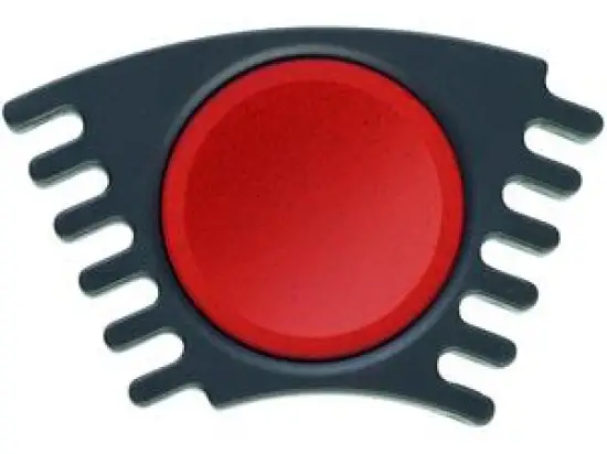 Einzelfarbe Faber-Castell 125022 Connector zinnoberrot, Pack 5 Stk