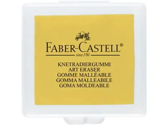 Knetradierer Faber-Castell 127321 Art Eraser farbig sortiert, gelb/rot/blau, Pack 18 Stk