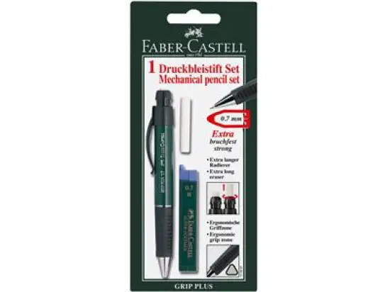 Druckbleistift-Set Faber-Castell 130997 Grip Plus 0,7mm B, Pack 10 Stk