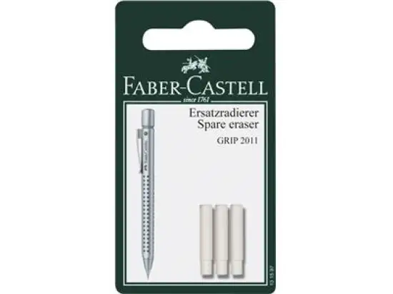 Drehbleistift-Ersatzradierer Faber-Castell 131597 GRIP 2011, Pack 5 x Blister je 3 Stk