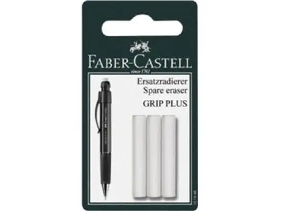 Druckbleistift-Ersatzradierer Faber-Castell 131598 GRIP PLUS, Pack 5 x Blister je 3 Stk