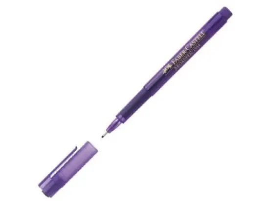 Fineliner Faber-Castell 155436 Broadpen 1554 0,8mm violett, Pack 10 Stk