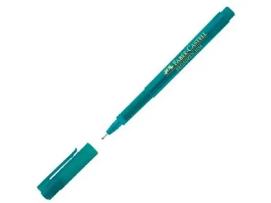 Fineliner Faber-Castell 155456 Broadpen 1554 0,8mm türkis, Pack 10 Stk