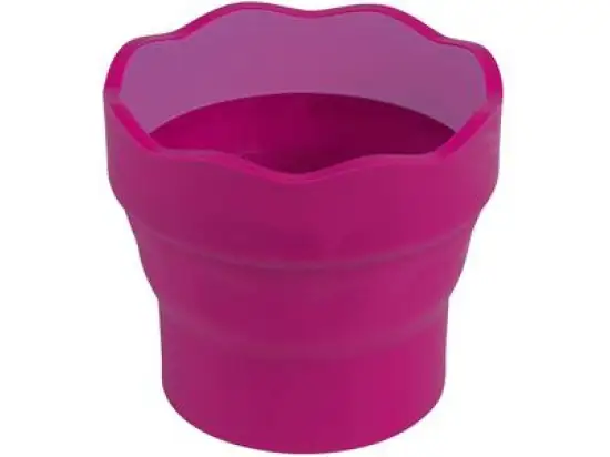 Wasserbecher Faber-Castell 181517 Clic & Go rot, Pack 6 Stk