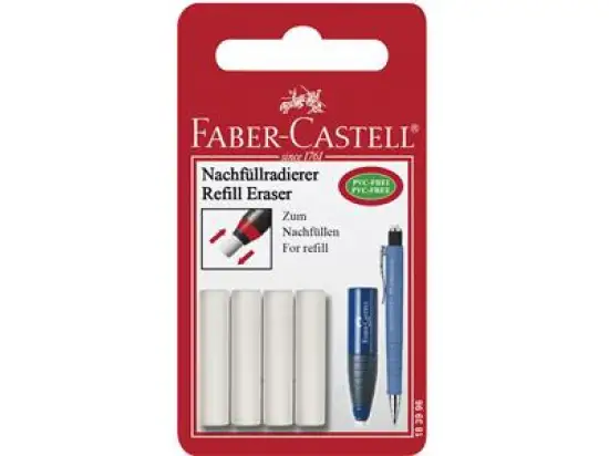 Radierstift-Nachfüllradierer Faber-Castell 183996 Ersatzeinsatz für Eraser Pen, Pack 5 Stk
