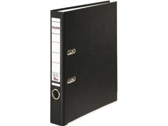 Ordner Falken 09984170 S50 PP-Color A4, 50mm, Pappe/PP-Folie, Wechselfenster, schwarz