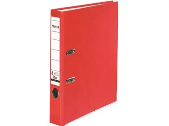 Ordner Falken 11285293 S50 Recycolor A4, 50mm, Pappe/Kraftpapier, rot