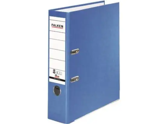 Ordner Falken 11285673 S80 Recycolor A4, 80mm, Pappe/Kraftpapier, blau