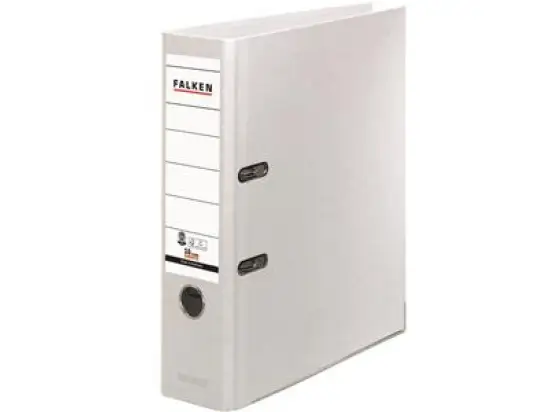 Ordner Falken 11285897 S80 Recycolor A4, 80mm, Pappe/Kraftpapier, weiß