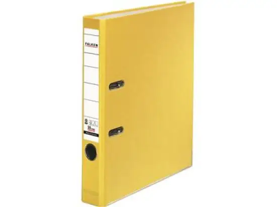 Ordner Falken 11286333 S50 Recycolor A4, 50mm, Pappe/Kraftpapier, gelb