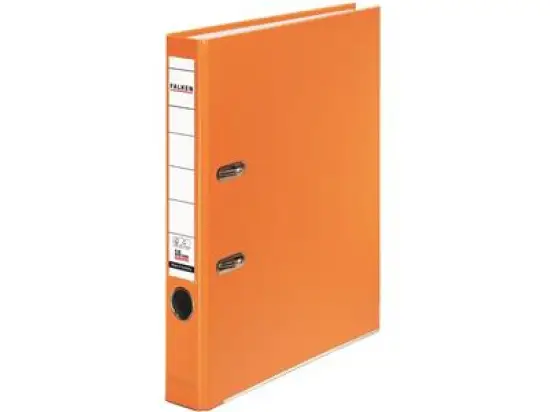 Ordner Falken 11286796 S50 PP-Color A4, 50mm, Pappe/PP-Folie, Wechselfenster, orange