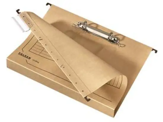 Hängesammler Falken 11288156 A4 20mm Ringmechanik und Hartpappeboden braun