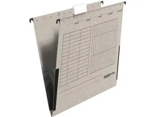 Hängetasche Falken 80002694 UniReg grau, Karton 230g Leinenfrosch