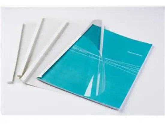 Thermobindemappen Fellowes 5391401 Standard 10mm weiß 150Mic/200g, Pack 100 Stk