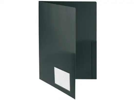Broschürenmappe FolderSys 10008-30 A4 PP schwarz Angebotsmappe Klarsichttasche