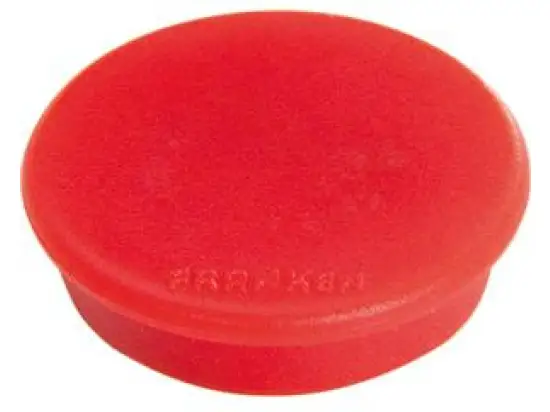 Magnet-Kreis Franken HM1001 Ø 13mm rot Haftkraft 100g, Pack 10 Stk