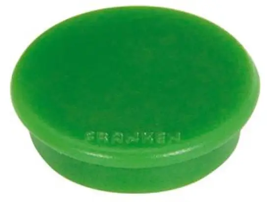 Magnet-Kreis Franken HM1002 Ø 13mm grün Haftkraft 100g, Pack 10 Stk