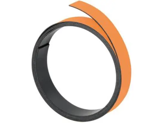 Magnetband Franken M80105 M801 05 5mmx100cm orange zum Selbstzuschnitt beschriftbar