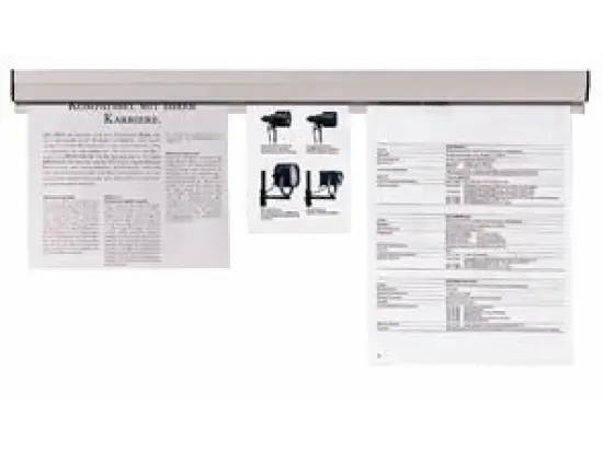 Papierklemmschiene Franken PKS118 Länge 118cm inklusive Montageset
