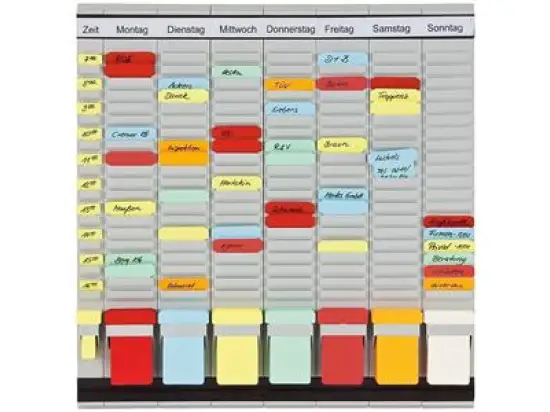 T-Kartentafel Franken PV1020 OfficePlaner 47,3x49cm 7 Module 20 Schlitzen