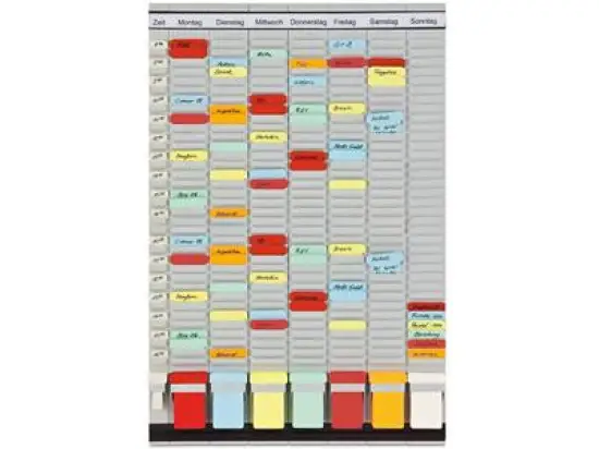 T-Kartentafel Franken PV-SET3 48x78cm 7 Module mit 35 Schlitzen + Index