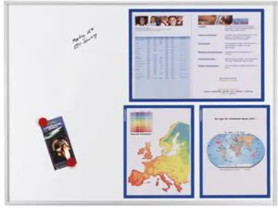 Whiteboard Franken SC4103 90x120cm lackiert Aluminiumrahmen mit Ablageleiste