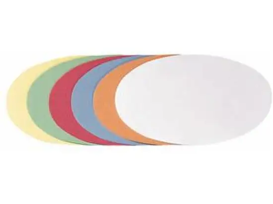 Moderationskarten Franken UMZS111999 UMZS 1119 99 Oval 110x190mm selbstklebend, farbig sortiert, Pack 300 Stk