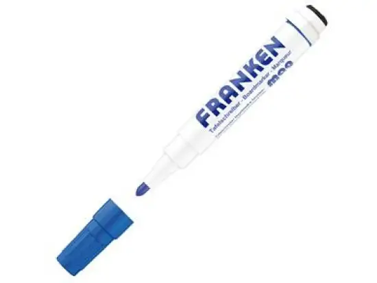 Kombimarker Franken Z170803 Z1708 03 MagWrite 1-3mm, Rundspitze, integrierter Wischer, magnethaftend, blau