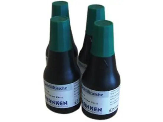 Marker-Nachfülltusche Franken Z191102 Z1911 02 25ml, grün, Pack 4 Stk