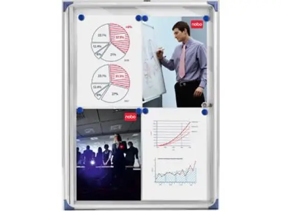 Schaukasten Nobo 1900846 extraflach für Innen abschließbar