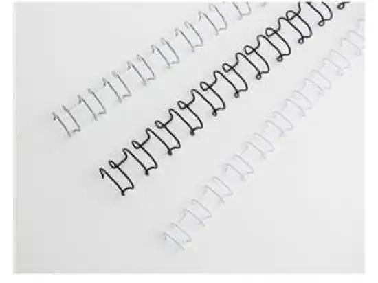 Drahtbinderücken GBC IB165382 12mm weiß A4 WireBind 21Ringe bis 100 Blatt, Pack 100 Stk