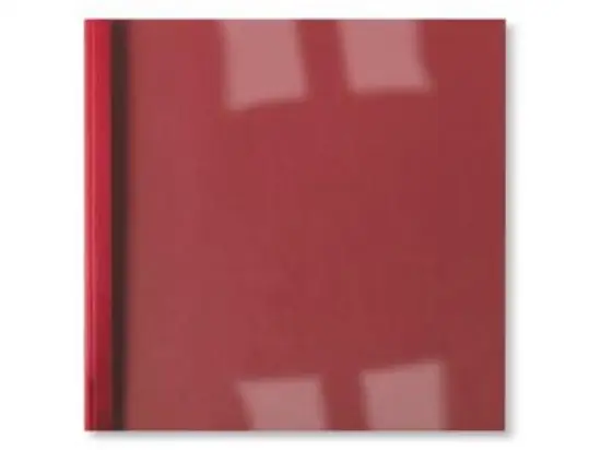 Bindemappen GBC IB386510 3,0mm/A4 rot Leinen ibiCover für 30 Blatt, Pack 100 Stk