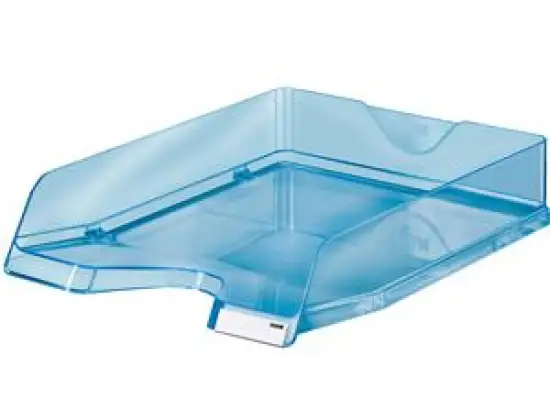 Briefablage HAN 10275-26 Viva A4 transparent-blau mit Clip, hochglänzend, Pack 5 Stk