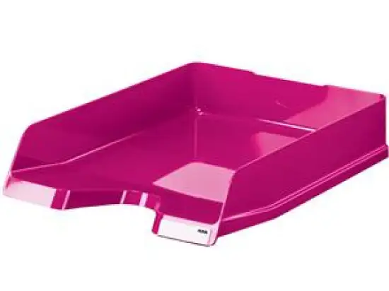 Briefablage HAN 10275-96 Viva A4 New Colours pink mit Clip, hochglänzend, Pack 5 Stk