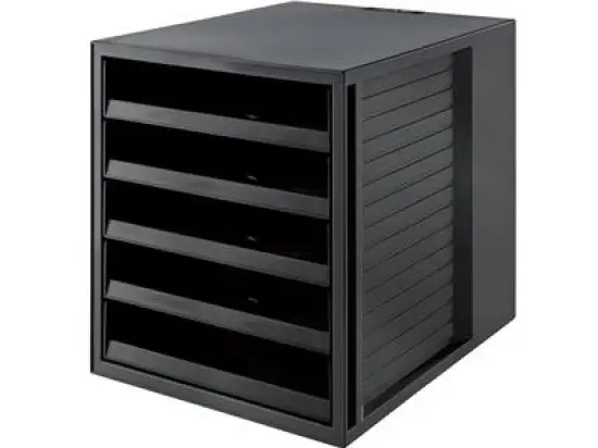 Schubladenbox HAN 14018-13 Schrank-Set Karma schwarz/schwarz 5-offene Schubladen