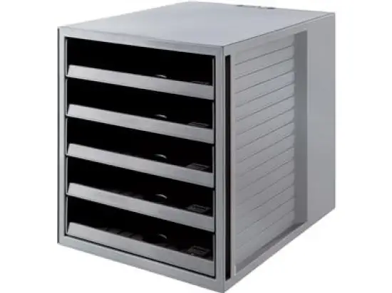 Schubladenbox HAN 14018-18 Schrank-Set Karma öko-grau/öko-grau 5-offene Schubladen