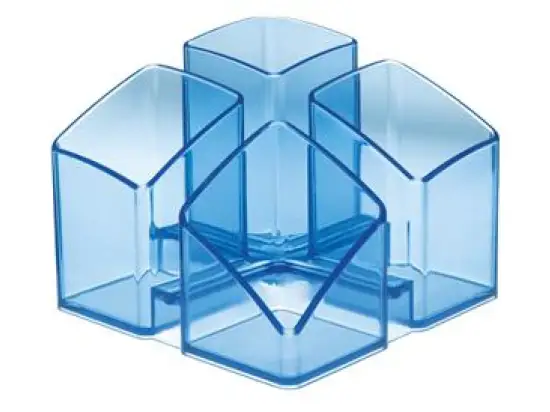 Köcher HAN 17450-26 Scala blau-transparent Kunststoff mit 4 Fächern