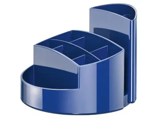 Köcher HAN 17460-14 Rondo blau Kunststoff rund mit 9 Fächern