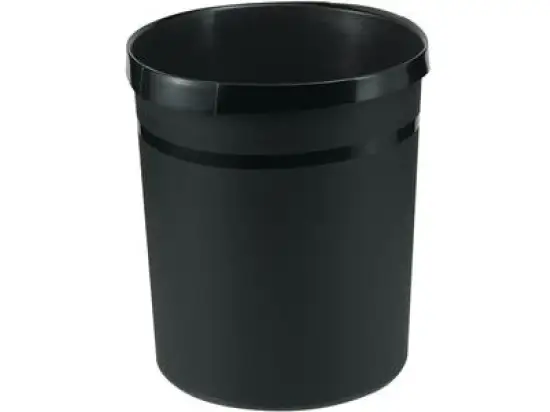 Papierkorb HAN 18198-13 Grip Karma 18 Liter öko-schwarz mit 2 Griffmulden