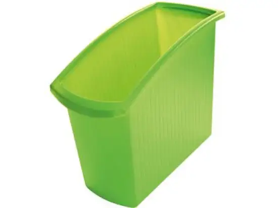 Papierkorb HAN 1840-60 Mondo 18 Liter grün-transluzent ohne Einsatz, Pack 3 Stk